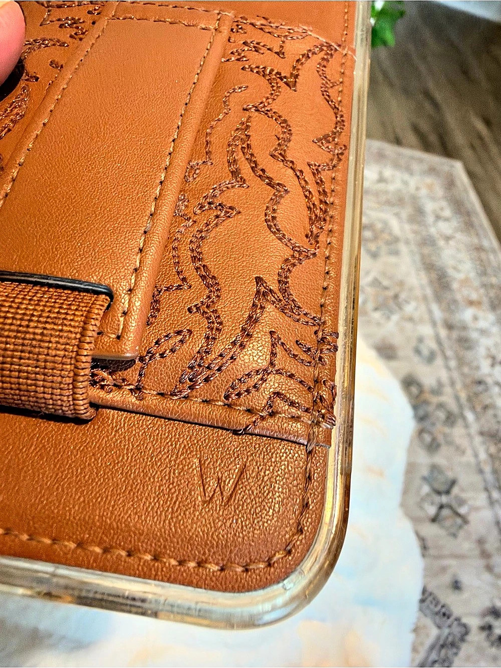 Two WALLI iPhone 15 Pro Max phone cases, Floral and Brown - Picture 7 of 13